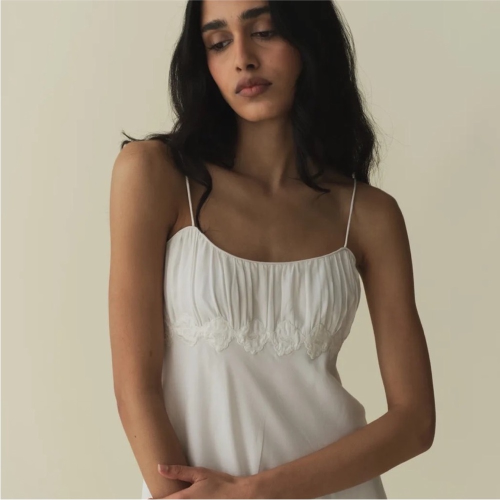 NWT Doen yellow silk Fleurie mini dress in goldenrod - Picture 8 of 9